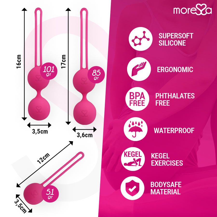 Moressa-Osian Set Premium in Silicone Rosa (osian One - 51 G | 6 Moressa-Osian Set Premium in Silicone Rosa (osian One - 51 G | · Giocattoli anali (imaginea 6)