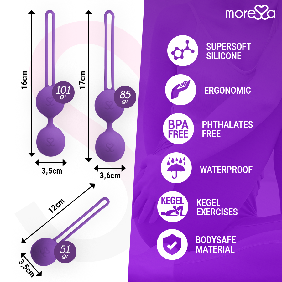 Moressa-Osian Set Palline vaginali di Silicone, Rotazione 3 Moressa-Osian Set Palline vaginali di Silicone, Rotazione · Giocattoli anali (immagine 3)