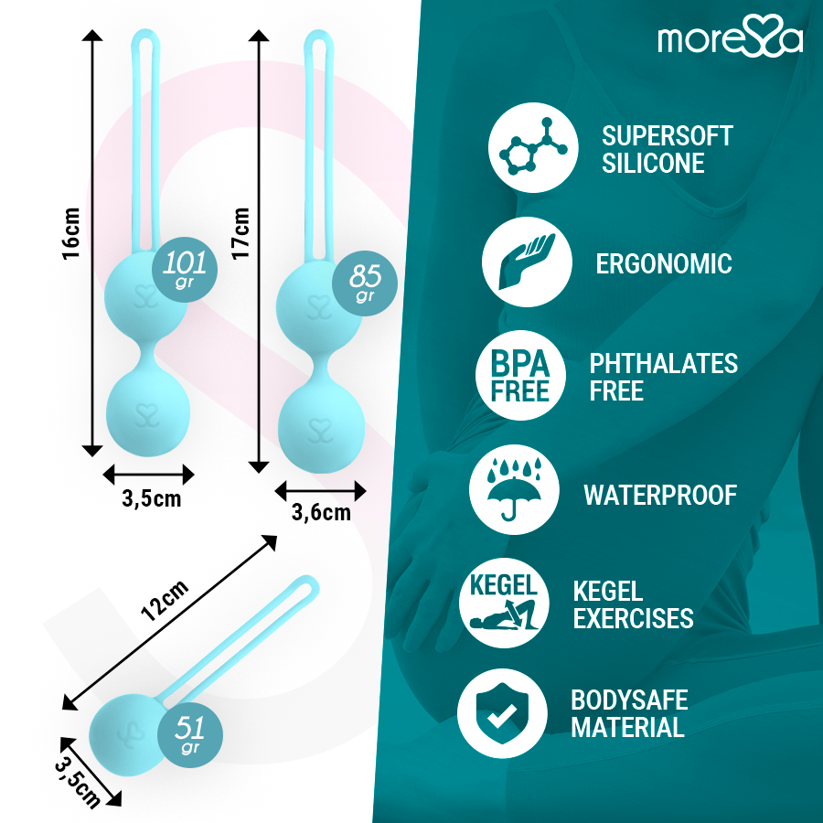 Moressa-Osian Set Palline vaginali di Silicone, Rotazione 12 Moressa-Osian Set Palline vaginali di Silicone, Rotazione · Giocattoli anali (immagine 12)