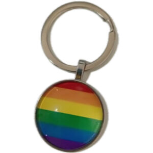 Pride-Portachiavi con Bandiera LGBT-Metal