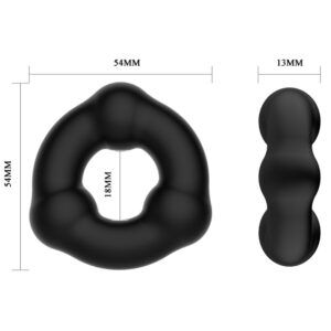 Crazy Bull-Anello in Silicone Super Soft con Nodulo-Waterproof · Anelli & Guaine per pene (immagine 6)