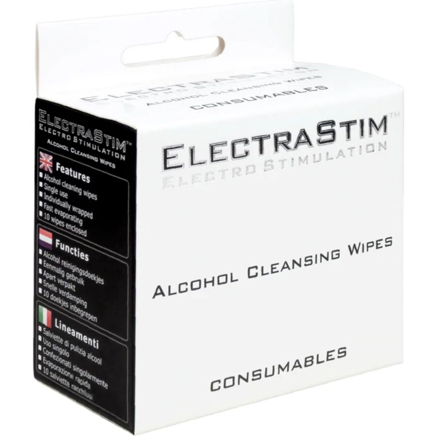 Electrastim-Tovaglioli disinfettanti con alcol 10 Pezzi 1 Electrastim-Tovaglioli disinfettanti con alcol 10 Pezzi · Igiene & Cura