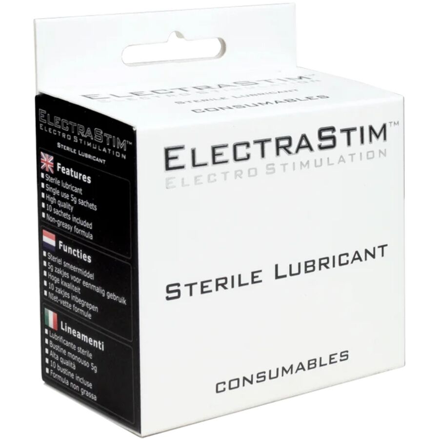 Electrastim-Lubrificante sterile 10 bustine 1 Electrastim-Lubrificante sterile 10 bustine · Accessori BDSM