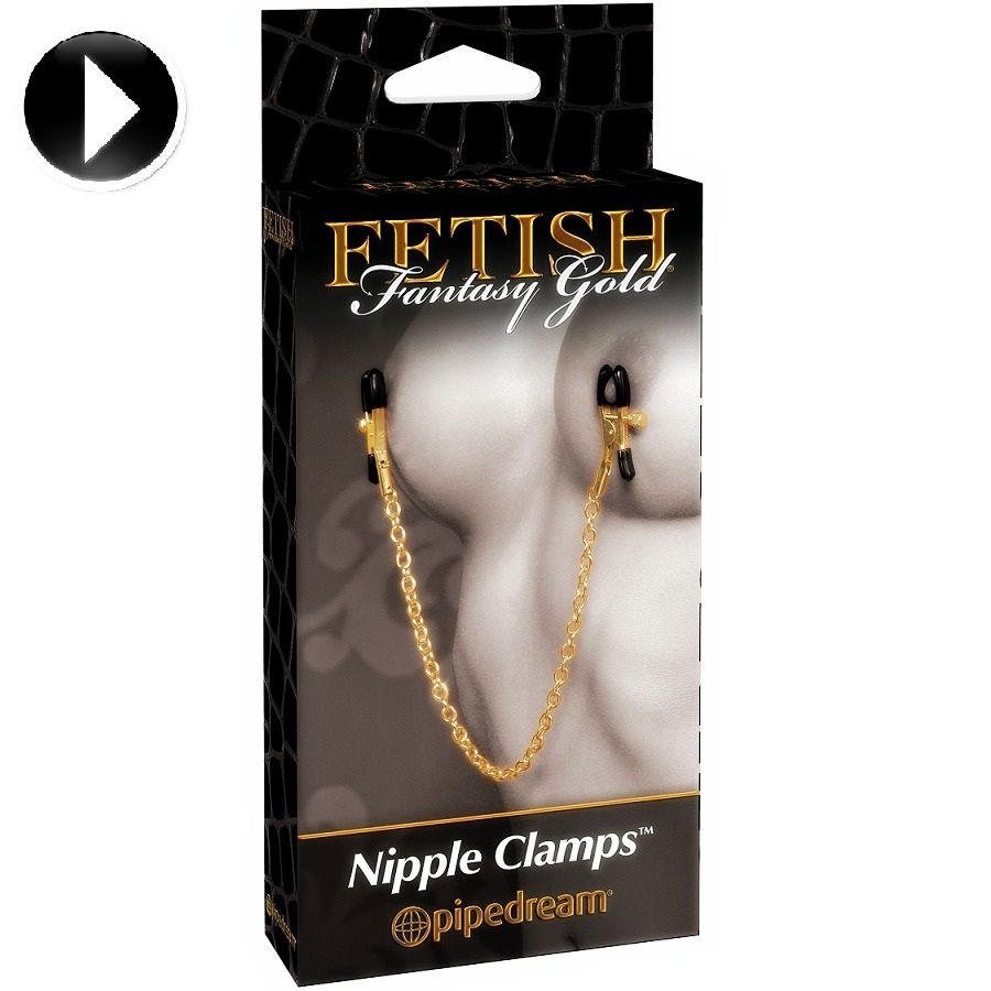 Fetish Fantasy Gold-Morsetti per capezzoli — PIPEDREAMS · Accessori BDSM (immagine 4)