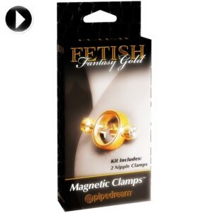 Fetish Fantasy Gold-Morsetti magnetici per capezzoli — PIPEDREAMS · Accessori BDSM (immagine 4)