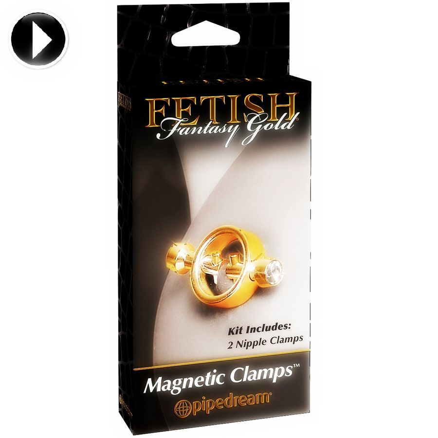 Fetish Fantasy Gold-Morsetti magnetici per capezzoli — PIPEDREAMS · Accessori BDSM (immagine 4)
