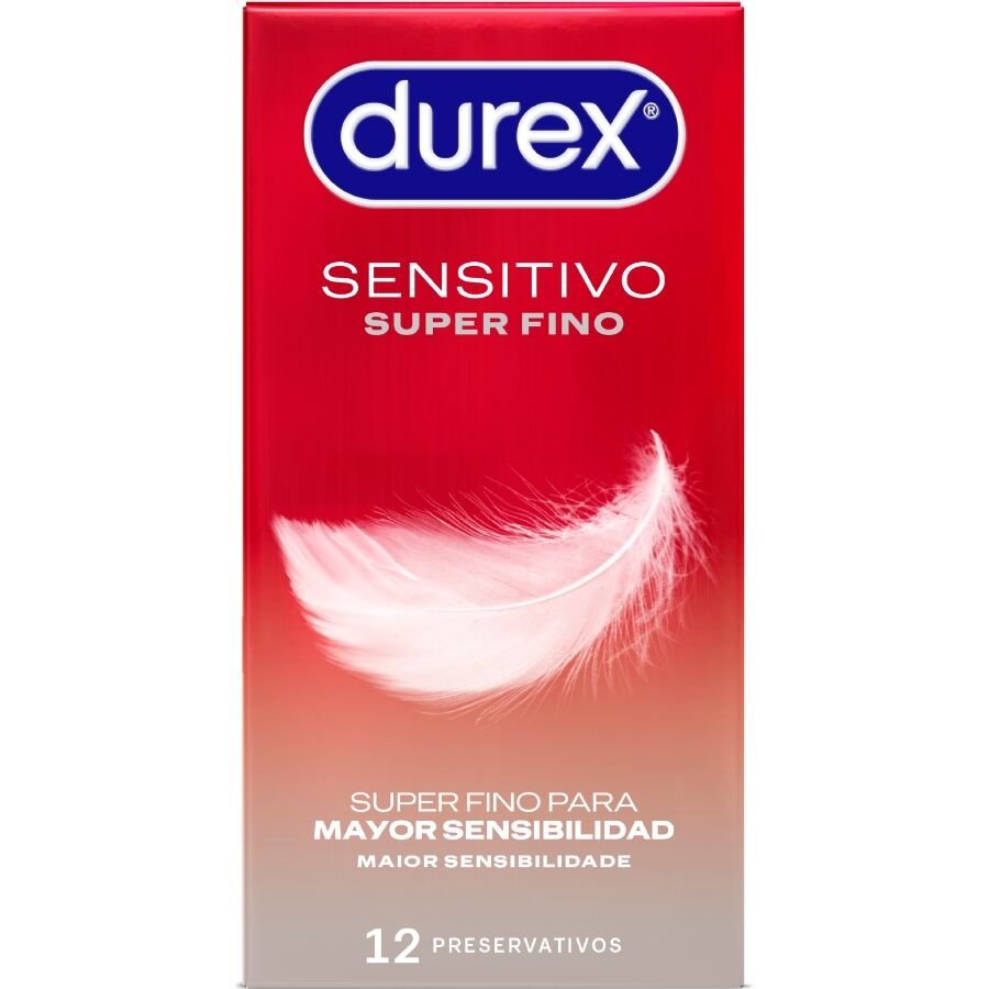 Durex Condoms-Super Thin Sensitive 12 Pezzi-Latex