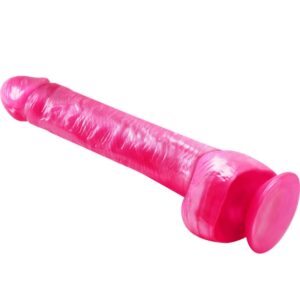 Baile Dildos-Dildo realistico Rosa con Ventosa-PVC, impermeabile · Dildo & Stimolatori (imaginea 3)