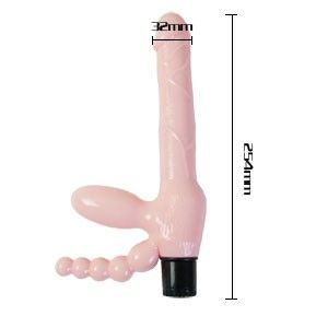 Baile-Imbracatura Tpr senza spalline con vibrazione e stimolazione anale 25.4 Cm · Strap-on & Imbracature (imaginea 2)