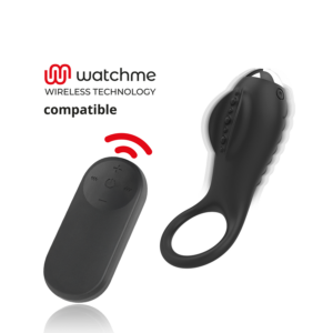 Brilly Glam-Alan Ring + Watchme Remote Control-Silicon, 10 Trepte · Inele & Mansoane Penis