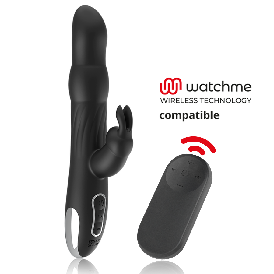 Brilly Glam-Moebius Rabbit Vibratore & Rotator + Watchme Remote