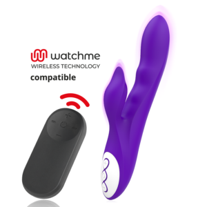 Galatea-Gallo Vibratore Viola + Telecomando Watchme-Silicone, 10 velocità · Vibratori