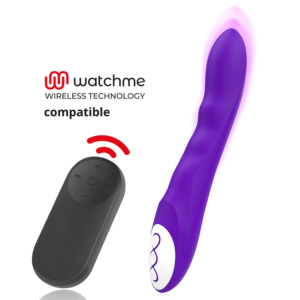 Galatea-Dante Purple Vibrator + Watchme Remote Control-Silicone · Vibratori