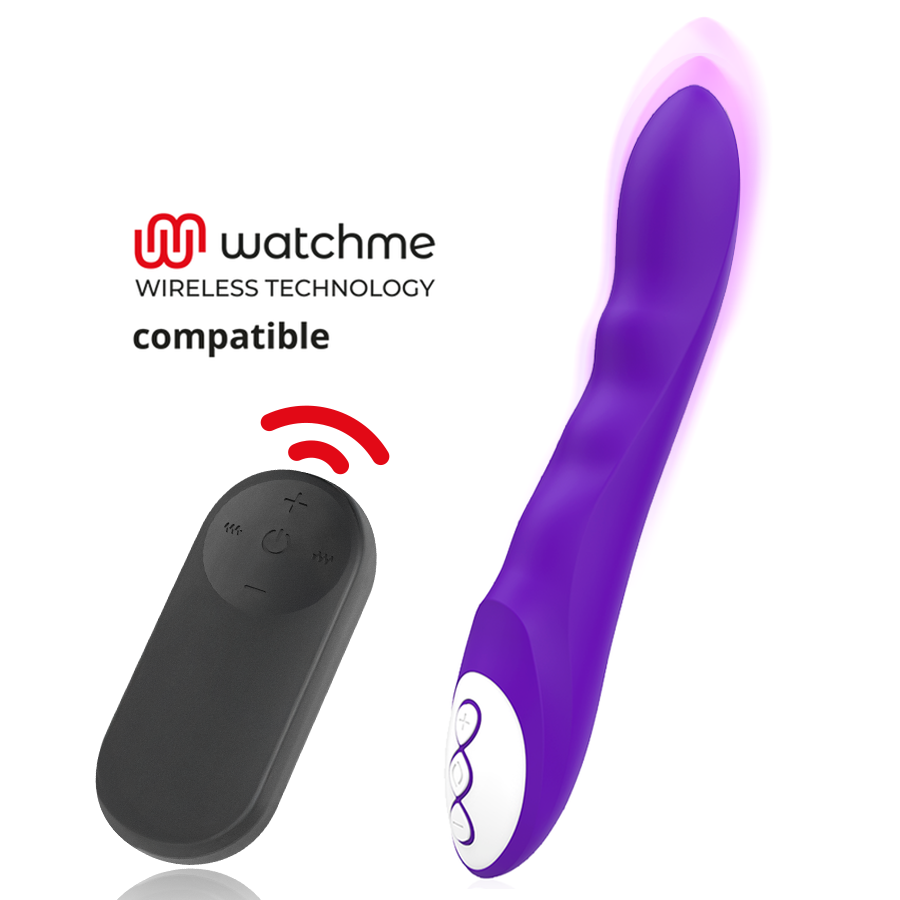 Galatea-Dante Purple Vibrator + Watchme Remote Control-Silicone