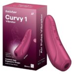 Satisfyer-Curvy 2+ Stimolatore Air Pulse con Applicazione · Giocattoli per coppie
