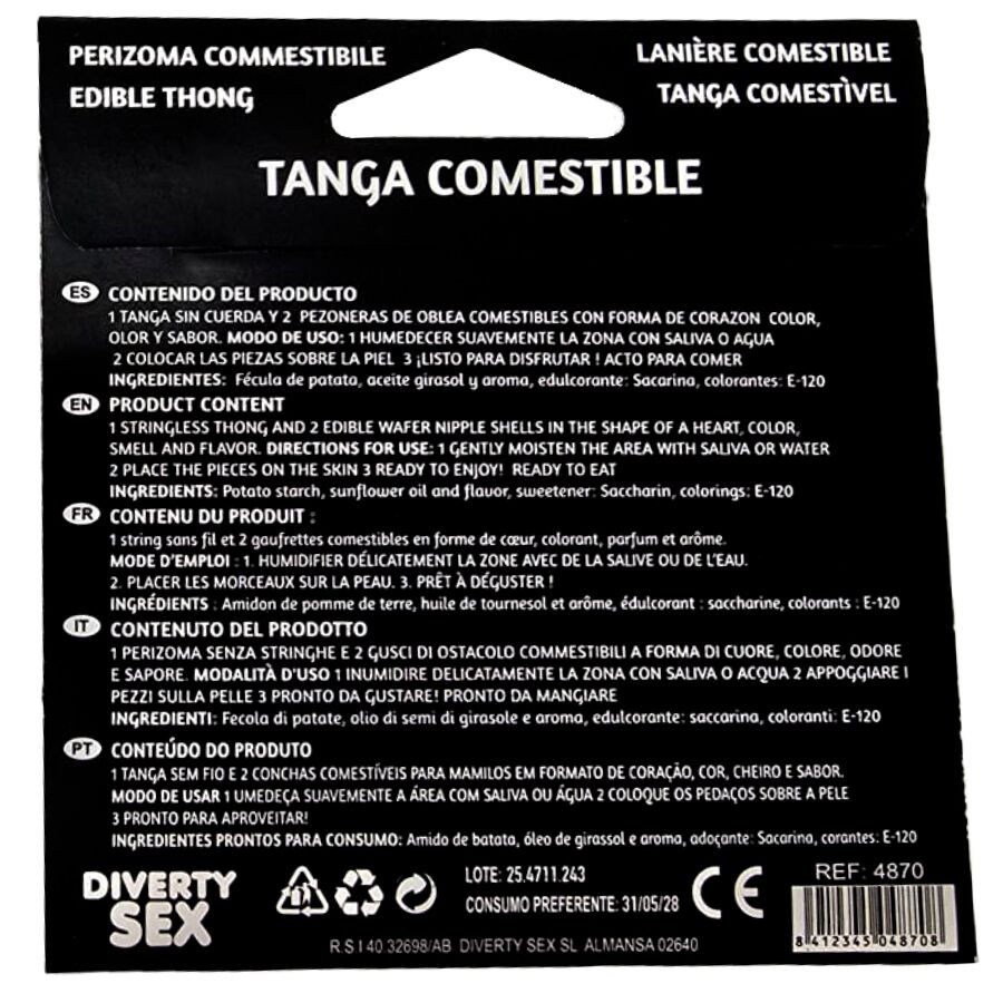 Hotflowers-Set Tanga Wafers e 2 cerotti per il seno, aroma 2 Hotflowers-Set Tanga Wafers e 2 cerotti per il seno, aroma — DIVERTY SEX · Dolciumi & Regali (imaginea 2)
