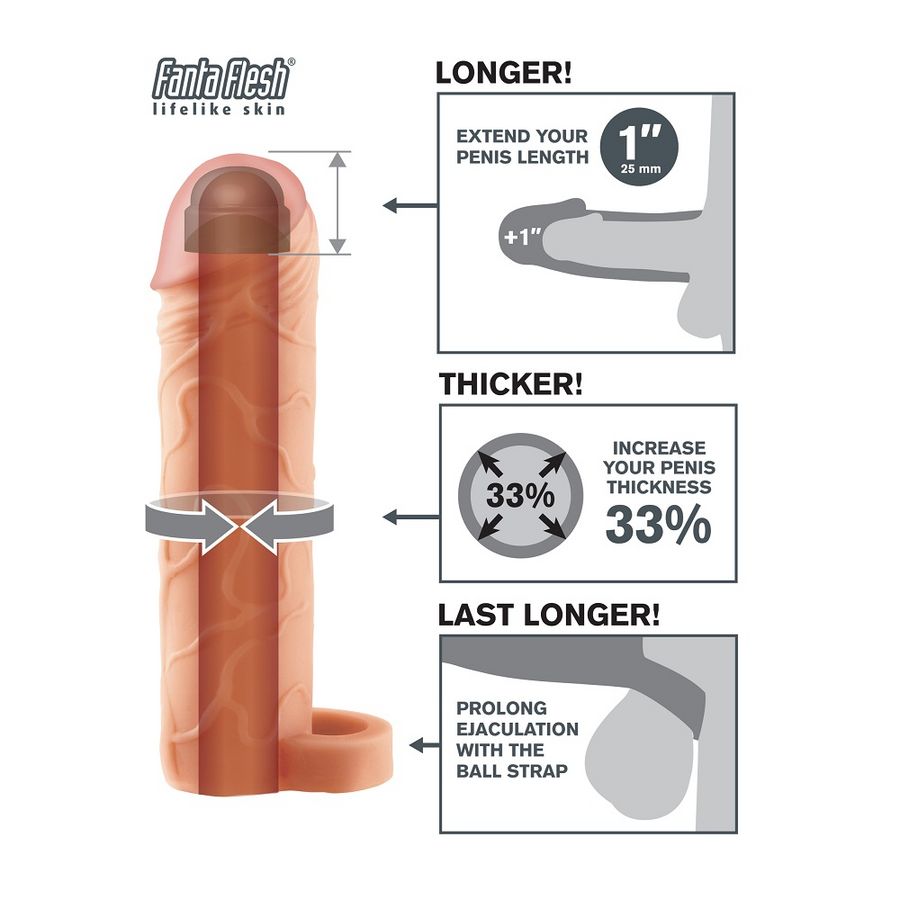 Fantasy X-tensions-Perfect 1 Estensione con Bretelle per Testicoli 3 Fantasy X-tensions-Perfect 1 Estensione con Bretelle per Testicoli — PIPEDREAMS · Anelli & Guaine per pene (imaginea 3)