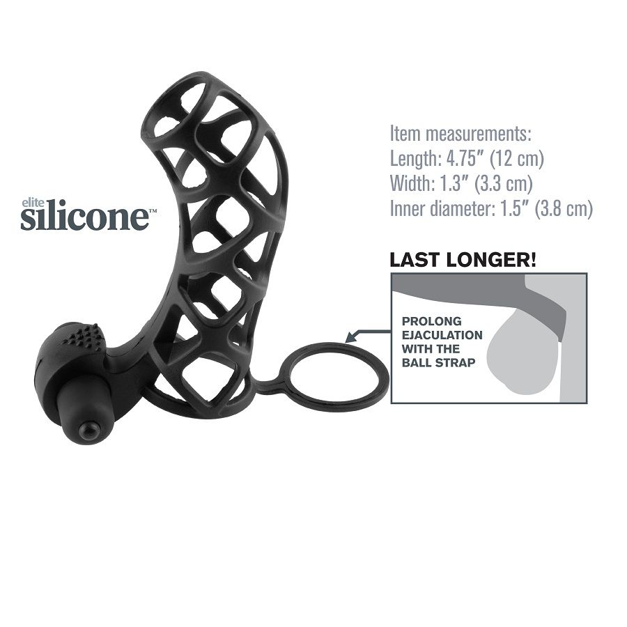 Fantasy X-tensioni-Gabbia Pene in Silicone con Vibratore 2 Fantasy X-tensioni-Gabbia Pene in Silicone con Vibratore — PIPEDREAMS · Anelli & Guaine per pene (imaginea 2)