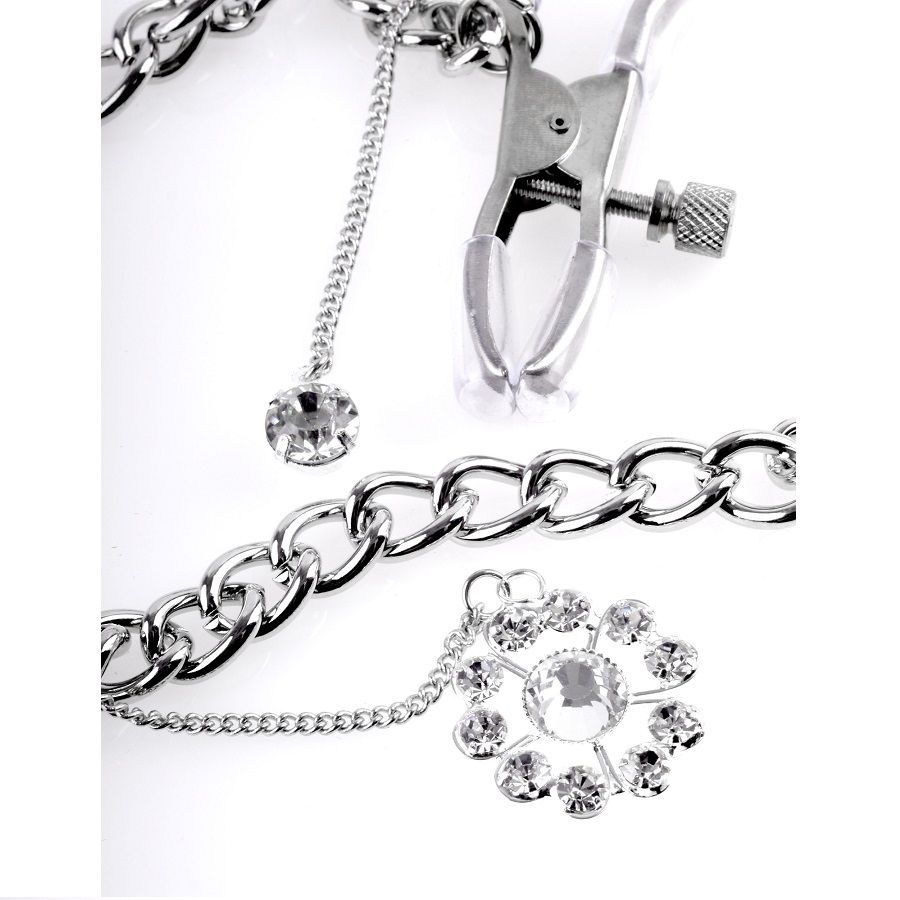 Fetish Fantasy Series-Morsetti per capezzoli con cristalli 3 Fetish Fantasy Series-Morsetti per capezzoli con cristalli — PIPEDREAMS · Accessori BDSM (imaginea 3)