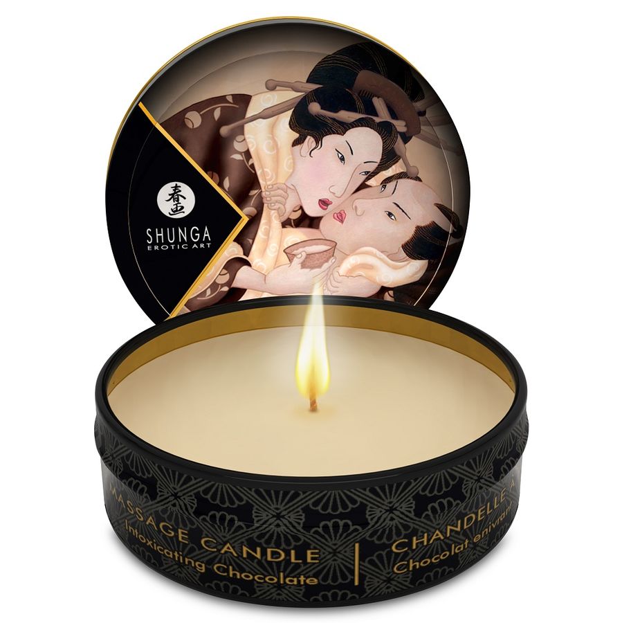 Shunga Candles-Mini Caress by Candela Massaggio Cioccolato, 30 ml