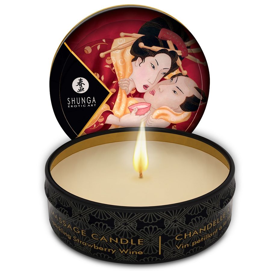 Shunga Candles-Mini Candele di Massaggio Caresse by Candlelight · Massaggio erotico (immagine 5)