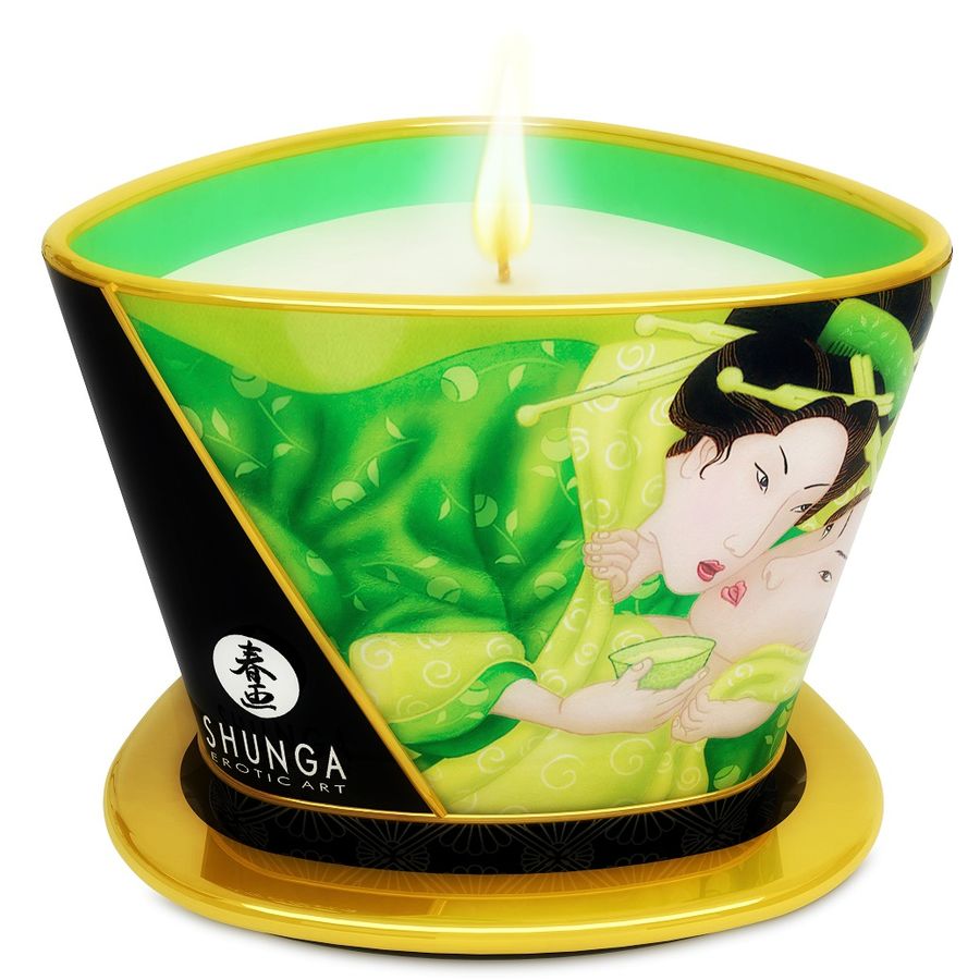 Shunga Candles-Mini Caress by Candelight Candela da Massaggio Tè-170 ml