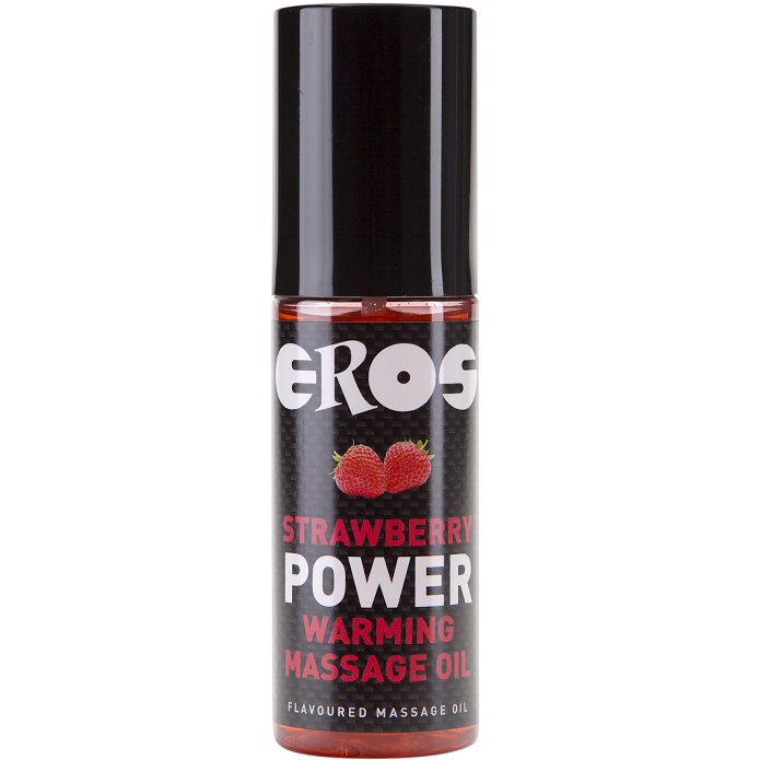 Eros Power Line-Strawberry Power Olio da Massaggio Riscaldatore, Aroma