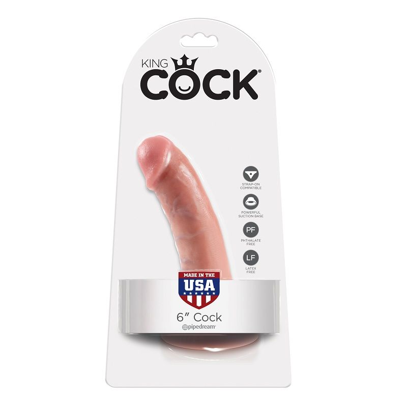 King Cock-6 Dildo Flesh 15.2 Cm-Ventosa 2 King Cock-6 Dildo Flesh 15.2 Cm-Ventosa — PIPEDREAMS · Dildo & Stimolatori (imaginea 2)