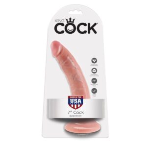 King Cock-Dildo Realist 17.8 cm Colore Pelle-Ventosa — PIPEDREAMS · Dildo & Stimolatori (imaginea 4)