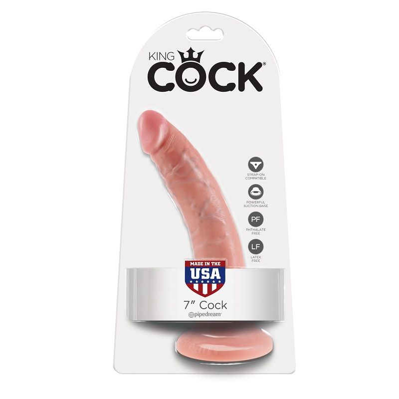 King Cock-Dildo Realist 17.8 cm Colore Pelle-Ventosa — PIPEDREAMS · Dildo & Stimolatori (imaginea 4)