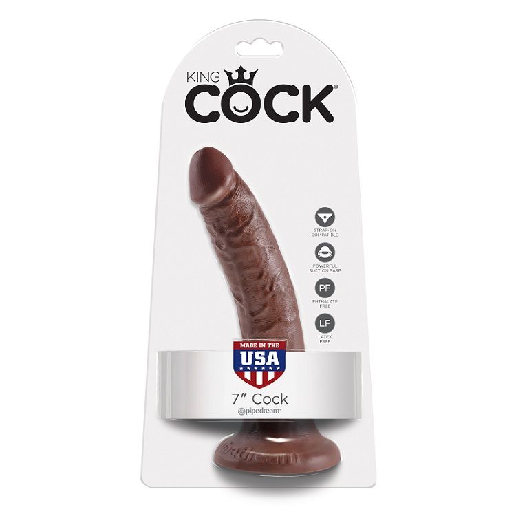 King Cock-Dildo Realist Marrone 17,8 cm con Ventosa 5 King Cock-Dildo Realist Marrone 17,8 cm con Ventosa — PIPEDREAMS · Dildo & Stimolatori (imaginea 5)
