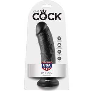 King Cock-8 Dildo Nero 20.3 Cm-Ventosa — PIPEDREAMS · Dildo & Stimolatori (imaginea 3)