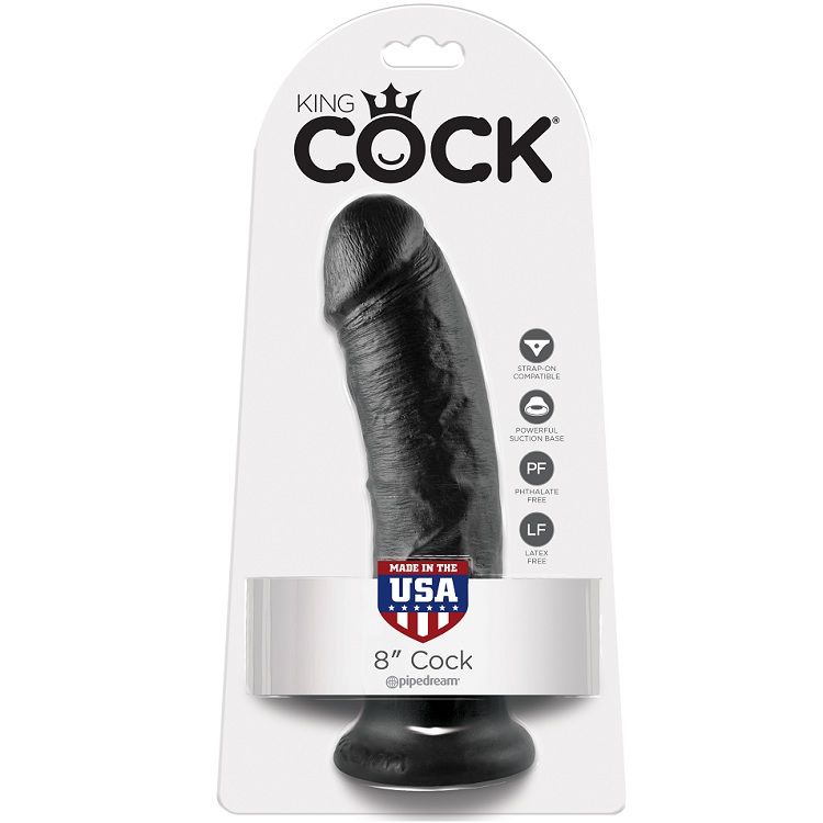 King Cock-8 Dildo Nero 20.3 Cm-Ventosa 3 King Cock-8 Dildo Nero 20.3 Cm-Ventosa — PIPEDREAMS · Dildo & Stimolatori (imaginea 3)