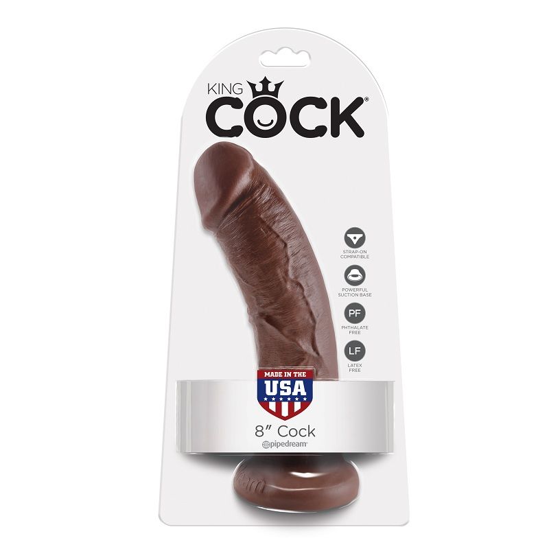 King Cock-8 Dildo Marrone 20.3 Cm-Ventosa 2 King Cock-8 Dildo Marrone 20.3 Cm-Ventosa — PIPEDREAMS · Dildo & Stimolatori (imaginea 2)