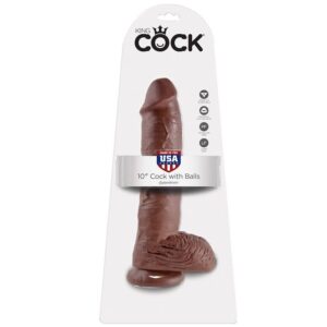 King Cock-Dildo 25.4 Cm, Marrone con Testicolo-Ventosa 9 King Cock-Dildo 25.4 Cm, Marrone con Testicolo-Ventosa — PIPEDREAMS · Dildo & Stimolatori (imaginea 4)