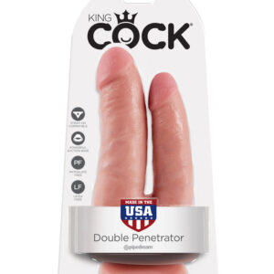 King Cock-Doppio penetratore Beige-Ventosa 8 King Cock-Doppio penetratore Beige-Ventosa — PIPEDREAMS · Dildo & Stimolatori (imaginea 3)