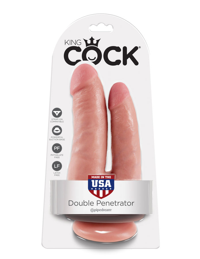 King Cock-Doppio penetratore Beige-Ventosa 3 King Cock-Doppio penetratore Beige-Ventosa — PIPEDREAMS · Dildo & Stimolatori (imaginea 3)