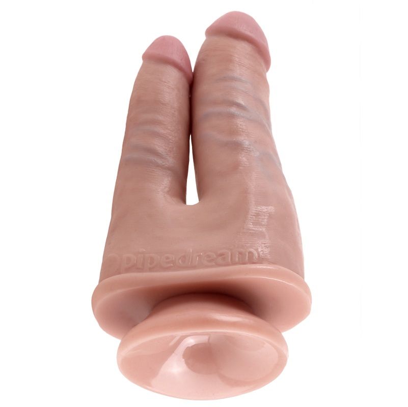 King Cock-Doppio penetratore Beige-Ventosa 4 King Cock-Doppio penetratore Beige-Ventosa — PIPEDREAMS · Dildo & Stimolatori (imaginea 4)