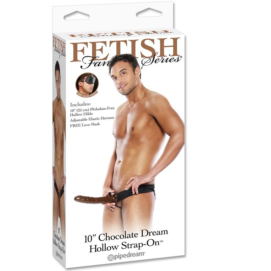 Fetish Fantasy Series-Strap-on Vuoto Chocolate Dream 25 cm 2 Fetish Fantasy Series-Strap-on Vuoto Chocolate Dream 25 cm — PIPEDREAMS · Anelli & Guaine per pene (imaginea 2)