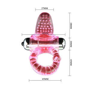Baile For Him-Sweet Abs 10 Ritmi Anello Vibratore Rosa per Pene · Anelli & Guaine per pene (imaginea 4)