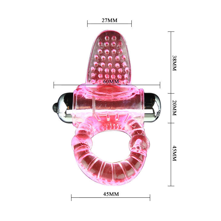 Baile For Him-Sweet Abs 10 Ritmi Anello Vibratore Rosa per Pene · Anelli & Guaine per pene (imaginea 4)