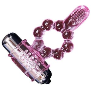 Baile For Him-Anello in Silicone 10 Ritmi Linguali con Vibrazione Rosa 283 Baile For Him-Anello in Silicone 10 Ritmi Linguali con Vibrazione Rosa
