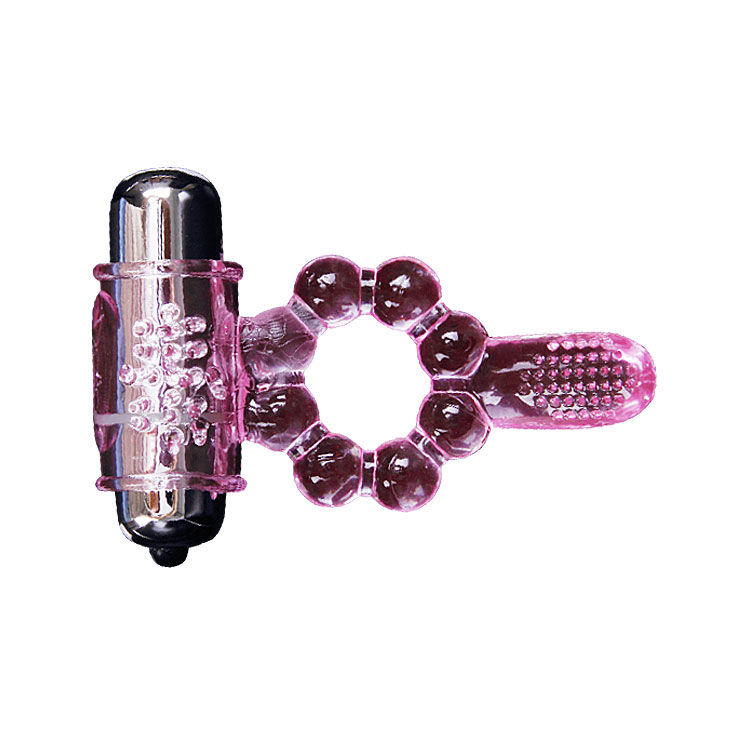 Baile For Him-Anello in Silicone 10 Ritmi Linguali con Vibrazione Rosa · Anelli & Guaine per pene (imaginea 8)
