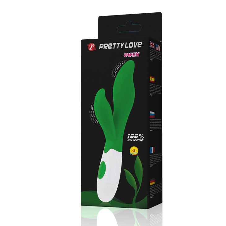 High Tech-Flirt Owen Vibrator Verde-Silicone, 12 velocità 5 High Tech-Flirt Owen Vibrator Verde-Silicone, 12 velocità — PRETTY LOVE · Vibratori (imaginea 5)