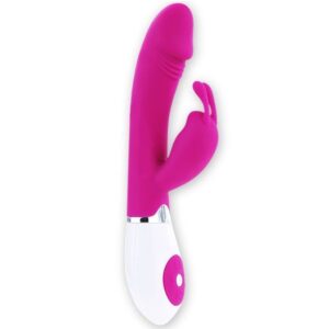 High Tech-Vibratore Flirt con Rabbit Gene-Silicone, 12 velocità — PRETTY LOVE · Vibratori