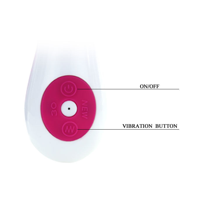 High Tech-Vibratore Flirt con Rabbit Gene-Silicone, 12 velocità — PRETTY LOVE · Vibratori (imaginea 5)