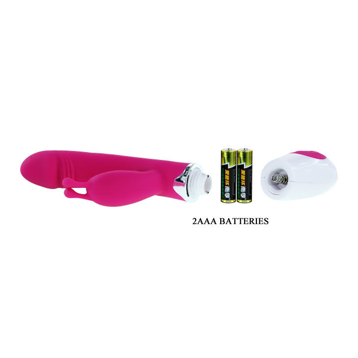 High Tech-Vibratore Flirt con Rabbit Gene-Silicone, 12 velocità — PRETTY LOVE · Vibratori (imaginea 4)