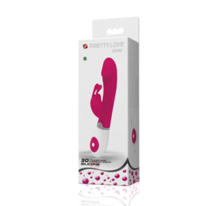High Tech-Vibratore Flirt con Rabbit Gene-Silicone, 12 velocità — PRETTY LOVE · Vibratori (imaginea 3)
