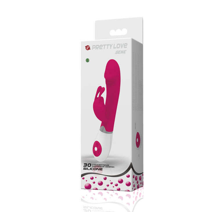 High Tech-Vibratore Flirt con Rabbit Gene-Silicone, 12 velocità 3 High Tech-Vibratore Flirt con Rabbit Gene-Silicone, 12 velocità — PRETTY LOVE · Vibratori (imaginea 3)