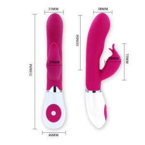 High Tech-Flirt Vibratore con Felix Stimolatore-Silicone, 12 — PRETTY LOVE · Vibratori (imaginea 7)